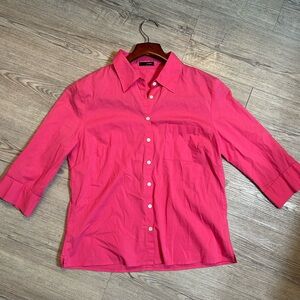 J. Crew Vibrant Pink Collared Shirt
